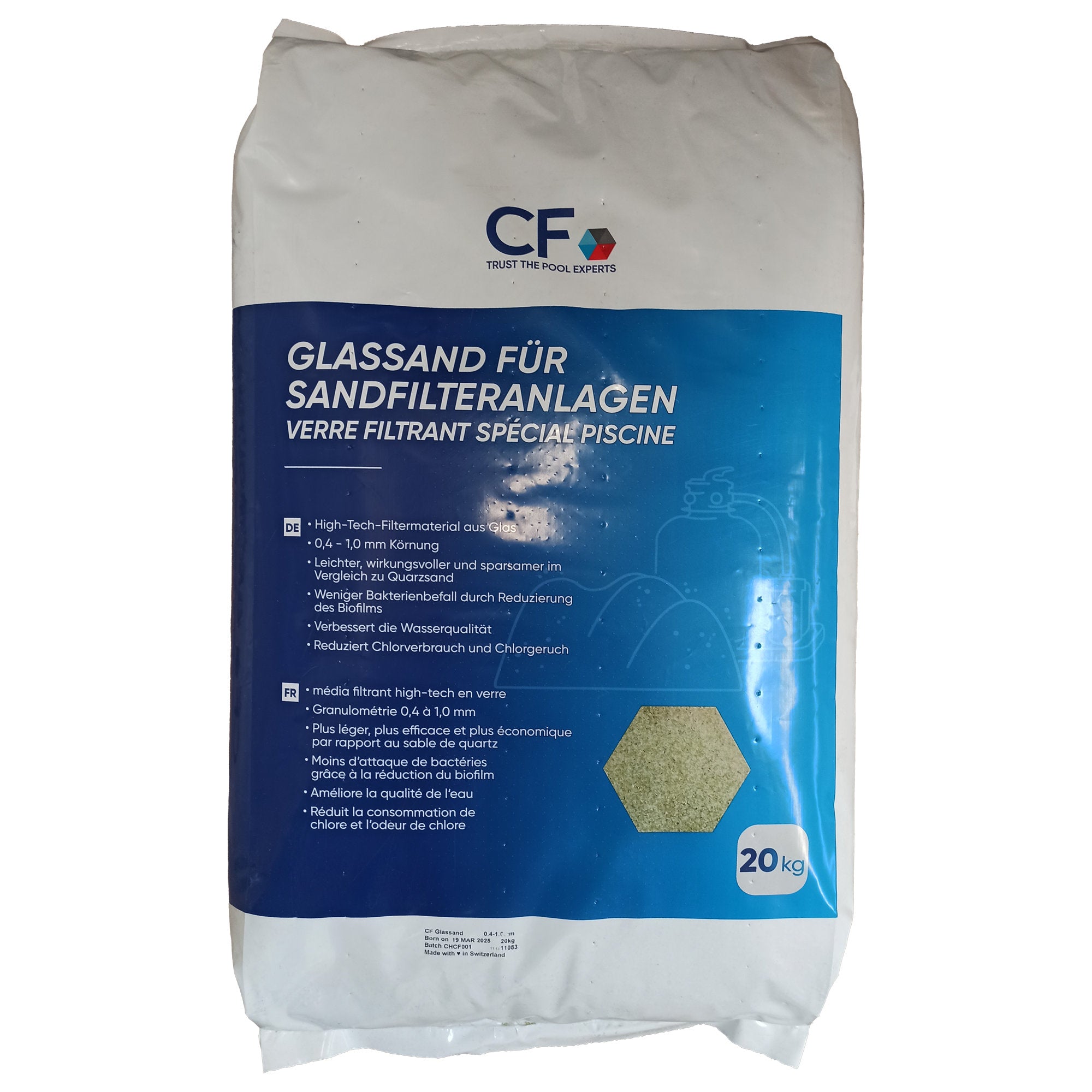 CF Glas Fijn Filterglas - 20 kg