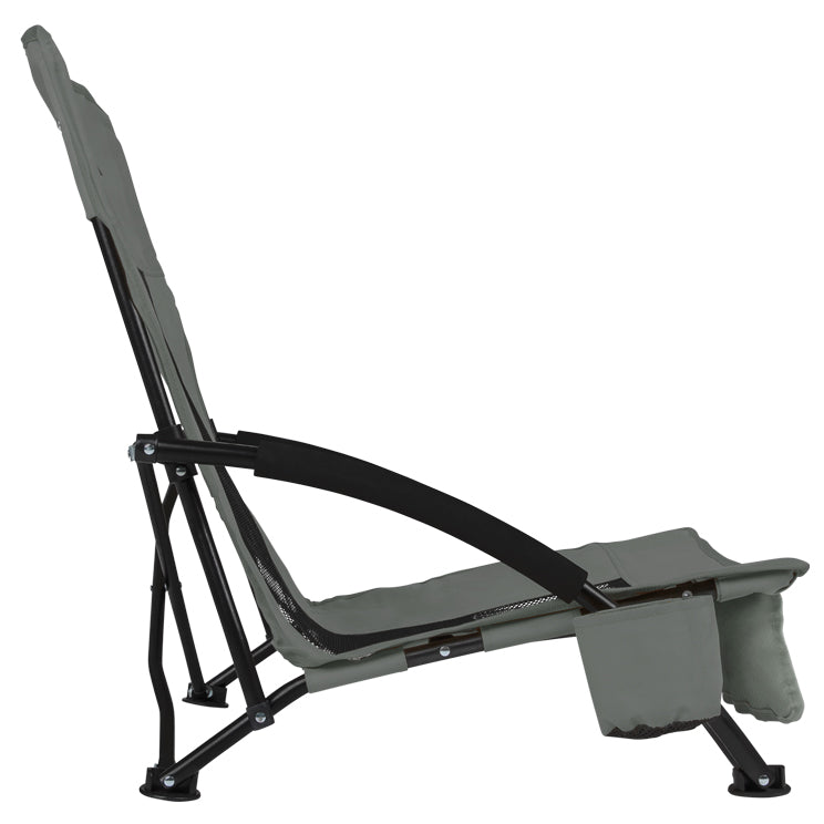 VirtuFit Strandstoel opvouwbaar - Campingstoel - Grijs - Tweedekans