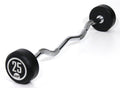 Muscle Power Vaste Curl Halterstang Rubber - 25 kg - Tweedekans