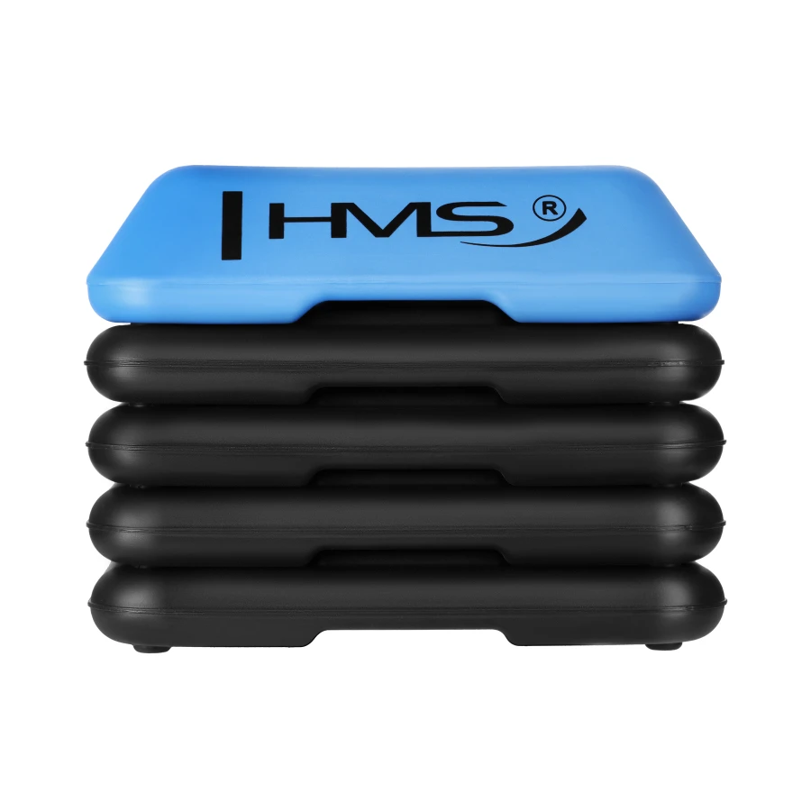 HMS Fitness Mini Aerobic Step - Zwart/Blauw - Tweedekans