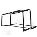 VirtuFit Inklapbaar Voetbaldoel - Panna goal - 150 x 60 cm (set van 2) - Zwart - Tweedekans