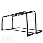 VirtuFit Inklapbaar Voetbaldoel - Panna goal - 150 x 60 cm (set van 2) - Zwart - Tweedekans