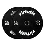 VirtuFit Bumper Plate Set - Olympische Halterschijven van Rubber - 100 kg