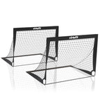 VirtuFit Pop-Up Voetbaldoelen Set - Voetbalgoals - 120 x 90 cm - Tweedekans