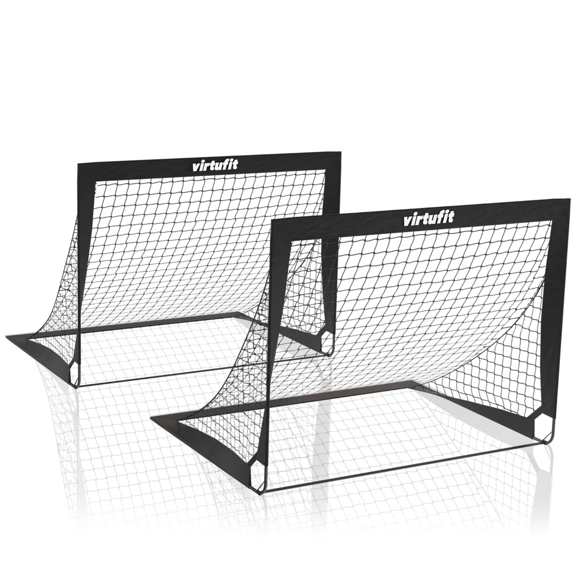 VirtuFit Pop-Up Voetbaldoelen Set - Voetbalgoals - 120 x 90 cm - Tweedekans