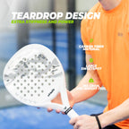 VirtuFit Hybrid Padel Racket - Wit - Grijs