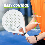VirtuFit Control Padel Racket - Wit - Zwart