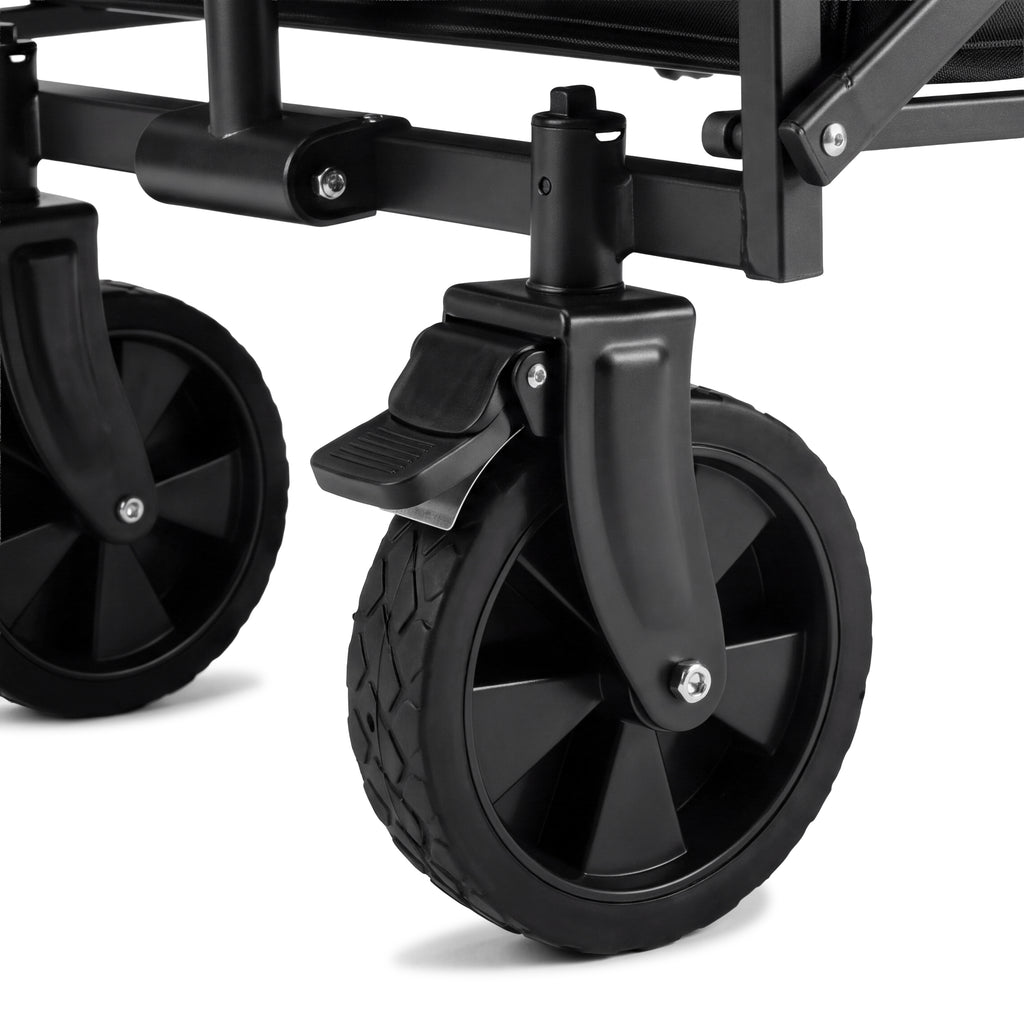 VirtuFit FW65 Opvouwbare Bolderkar - 100 kg Draagvermogen - Incl. Afdekhoes - Zwart