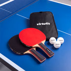 VirtuFit Tafeltennisset Pro - Inclusief twee batjes en 5 tafeltennisballen