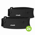 VirtuFit Running Belt Pro - 2 Opbergvakken - Set van 2