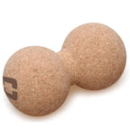 Liveness Dual Massagebal - Kurk - 6,5 x 13 cm