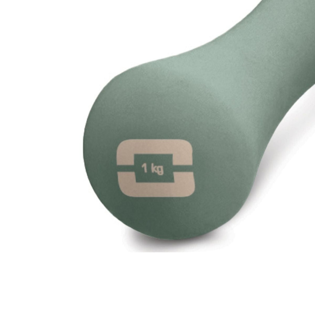Liveness Neopreen Yoga Dumbbell - 1 kg - Groen