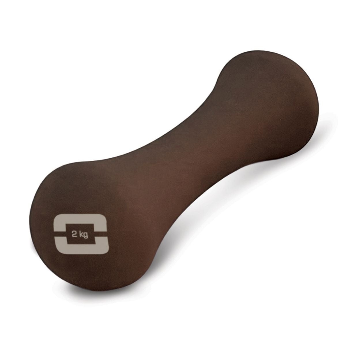Liveness Neopreen Yoga Dumbbell - 2 kg - Chocolade
