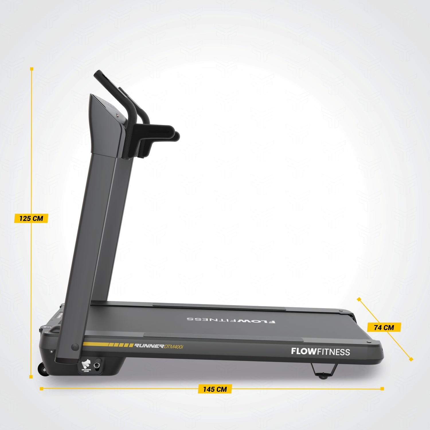 Flow Fitness Runner DTM400i Loopband - 99% Voorgemonteerd - Zwart - Afbeelding 8