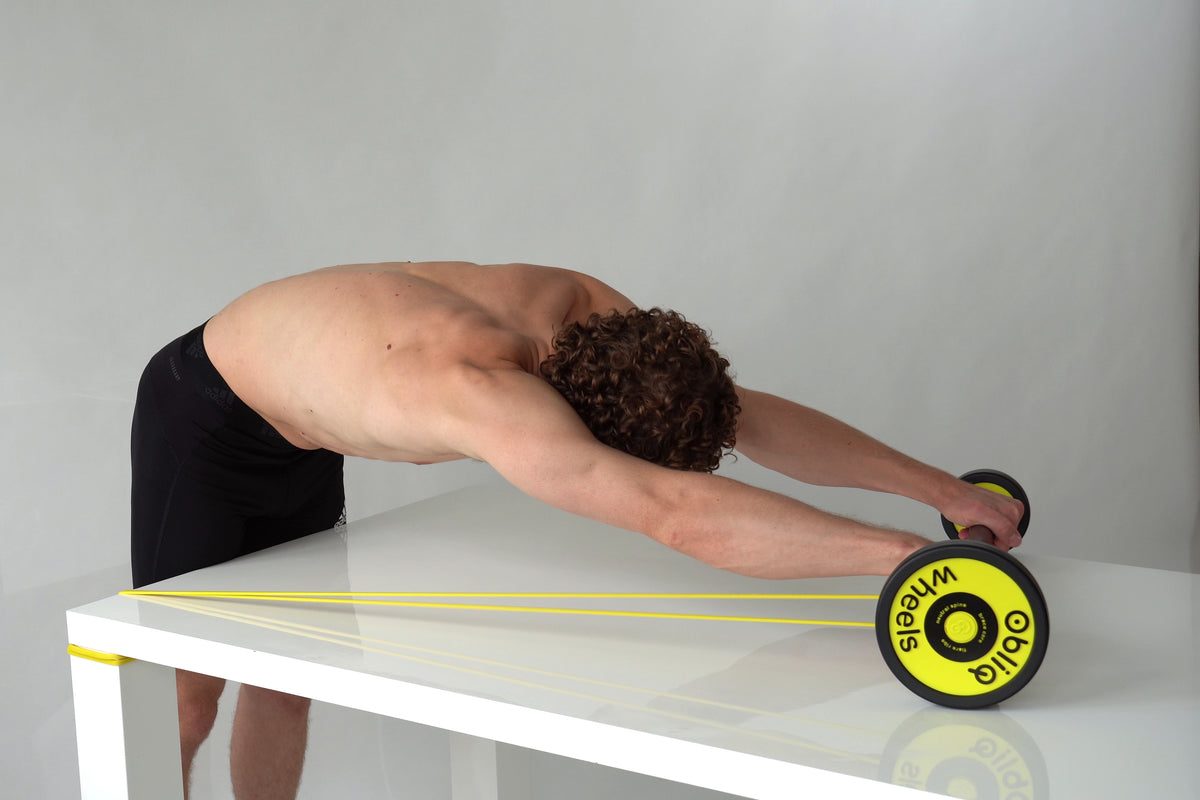 ObliQ Fitness Wheels - Geleide Asymmetrische Buikspiertrainer