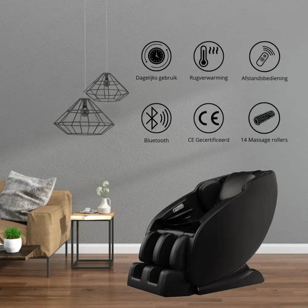 NRG Wellness Massagestoel Deluxe - Zwart