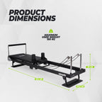 VirtuFit Pilates Reformer - Opvouwbaar - Zwart