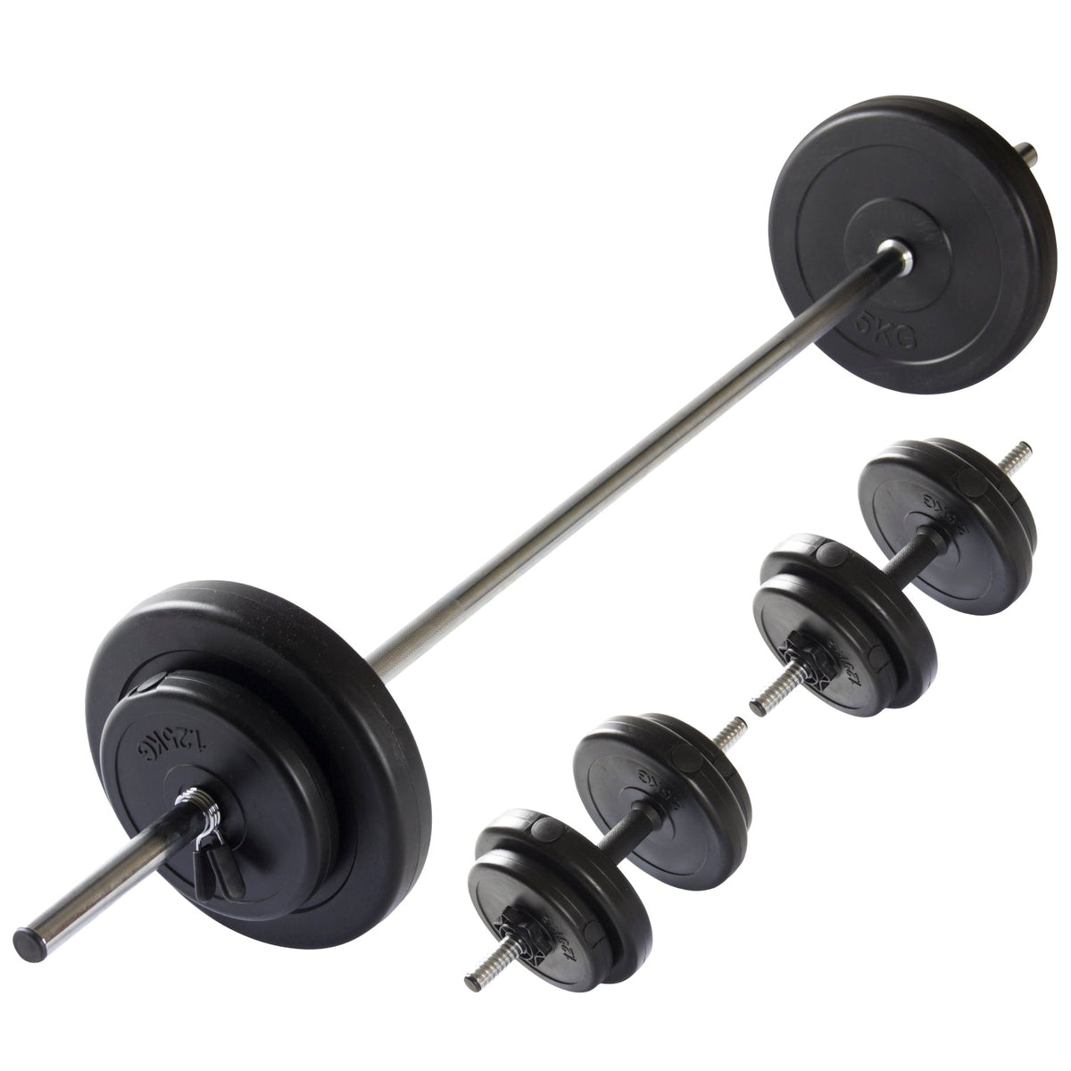 VirtuFit Verstelbare Halterset - Dumbbellset - 30,5 kg - Zwart - Gratis Trainingsvideo's - Tweedekans