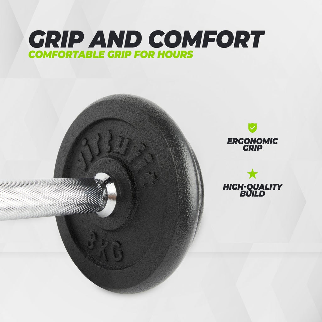 VirtuFit Verstelbare Dumbbellset Pro - Halterset - Gietijzer - 1 x 15 kg