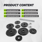 VirtuFit Verstelbare Dumbbellset Pro - Halterset - Gietijzer - 1 x 15 kg - Tweedekans