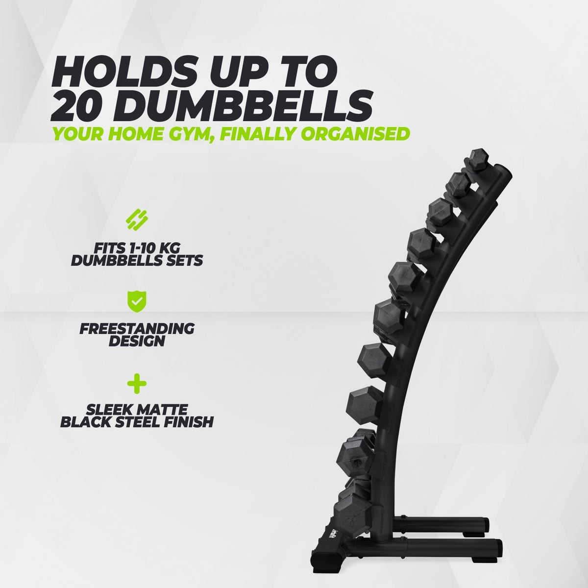 VirtuFit Dumbbellrek staand Deluxe - Halterrek