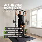 Virtufit Power Tower Deluxe met Fitnessbank - Tweedekans