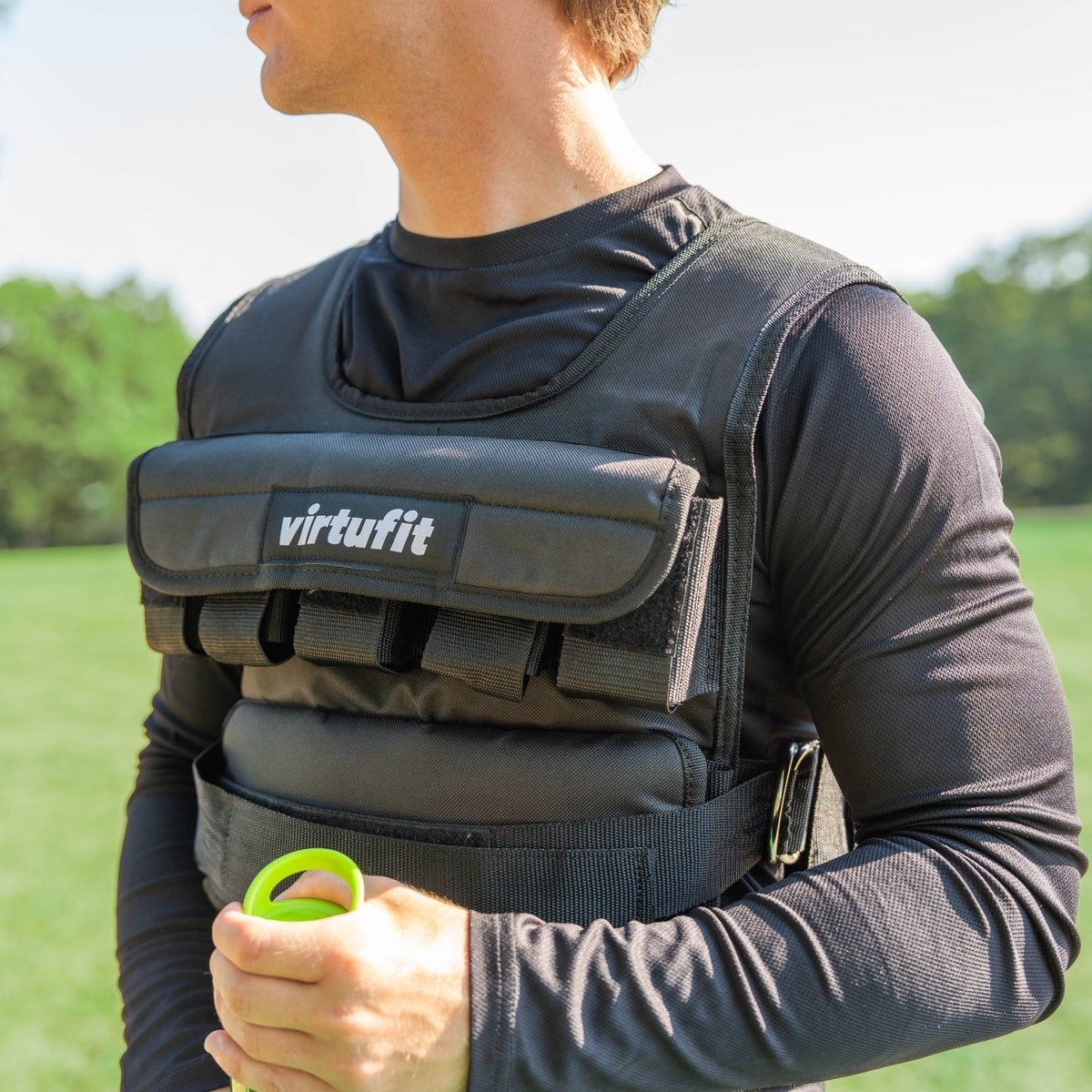 VirtuFit Verstelbaar Gewichtsvest Pro - 10 kg - Zwart