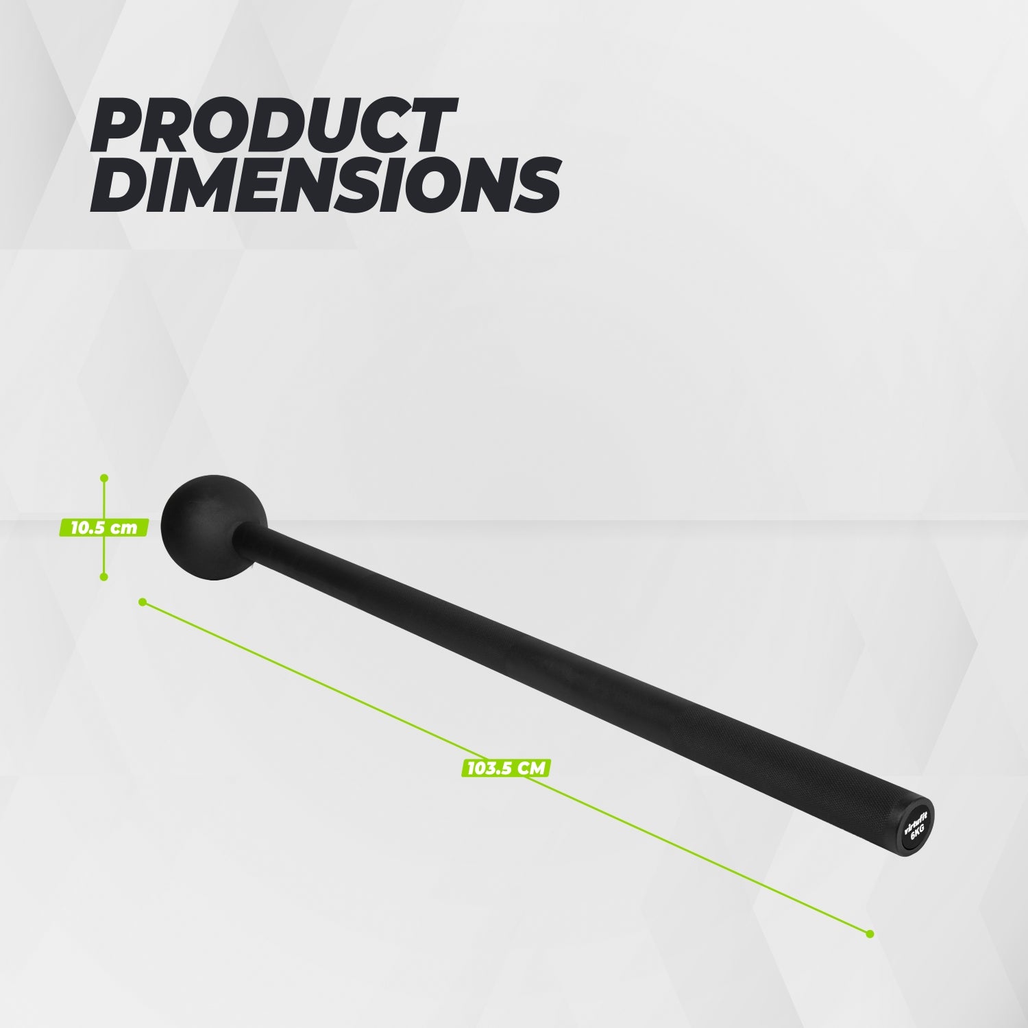 VirtuFit Macebell - Zwart - 6 kg