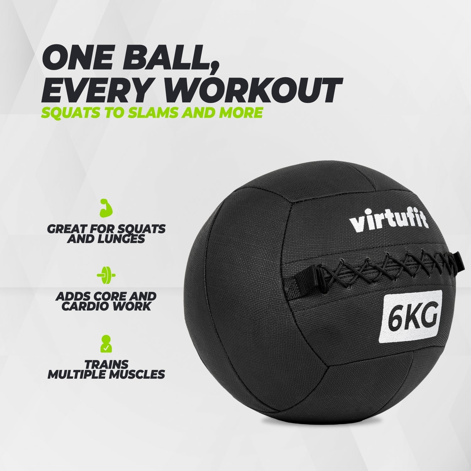 VirtuFit Wall Ball Pro - 6 kg