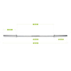 VirtuFit Olympische Halterstang - 50 mm - 180 cm