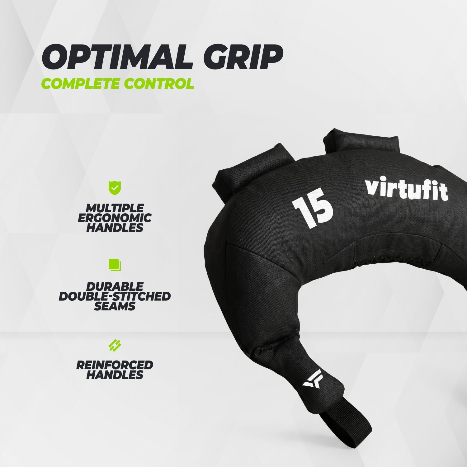VirtuFit Bulgarian Bag - Fitnessbag - 15 kg