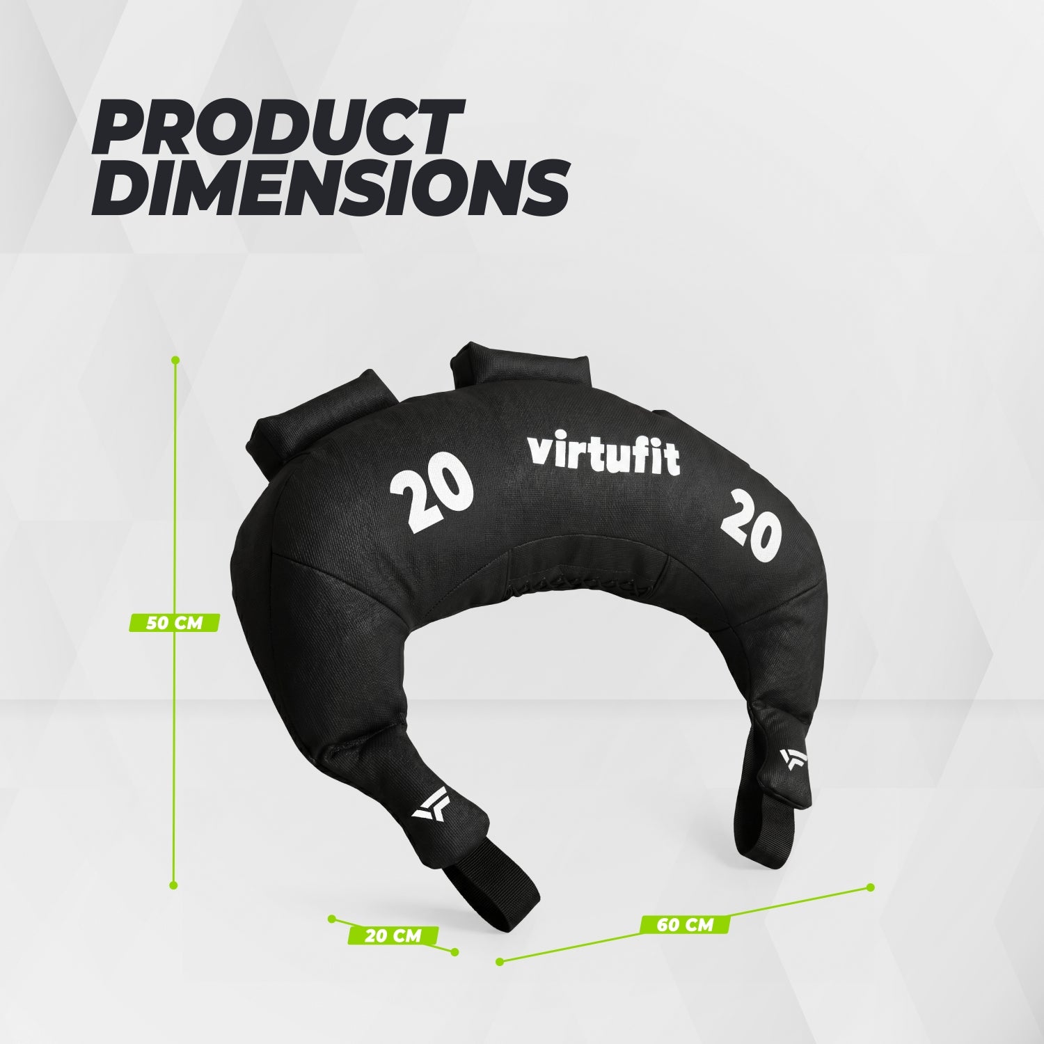 VirtuFit Bulgarian Bag - Fitnessbag - 20 kg