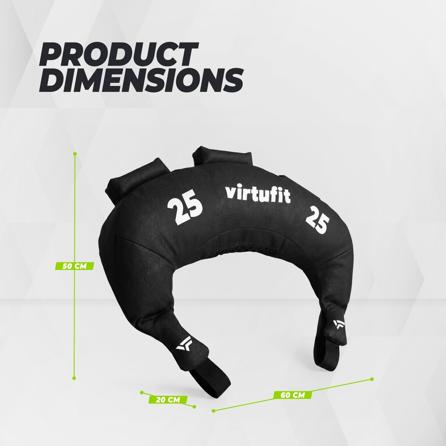 VirtuFit Bulgarian Bag - Fitnessbag -  25 kg