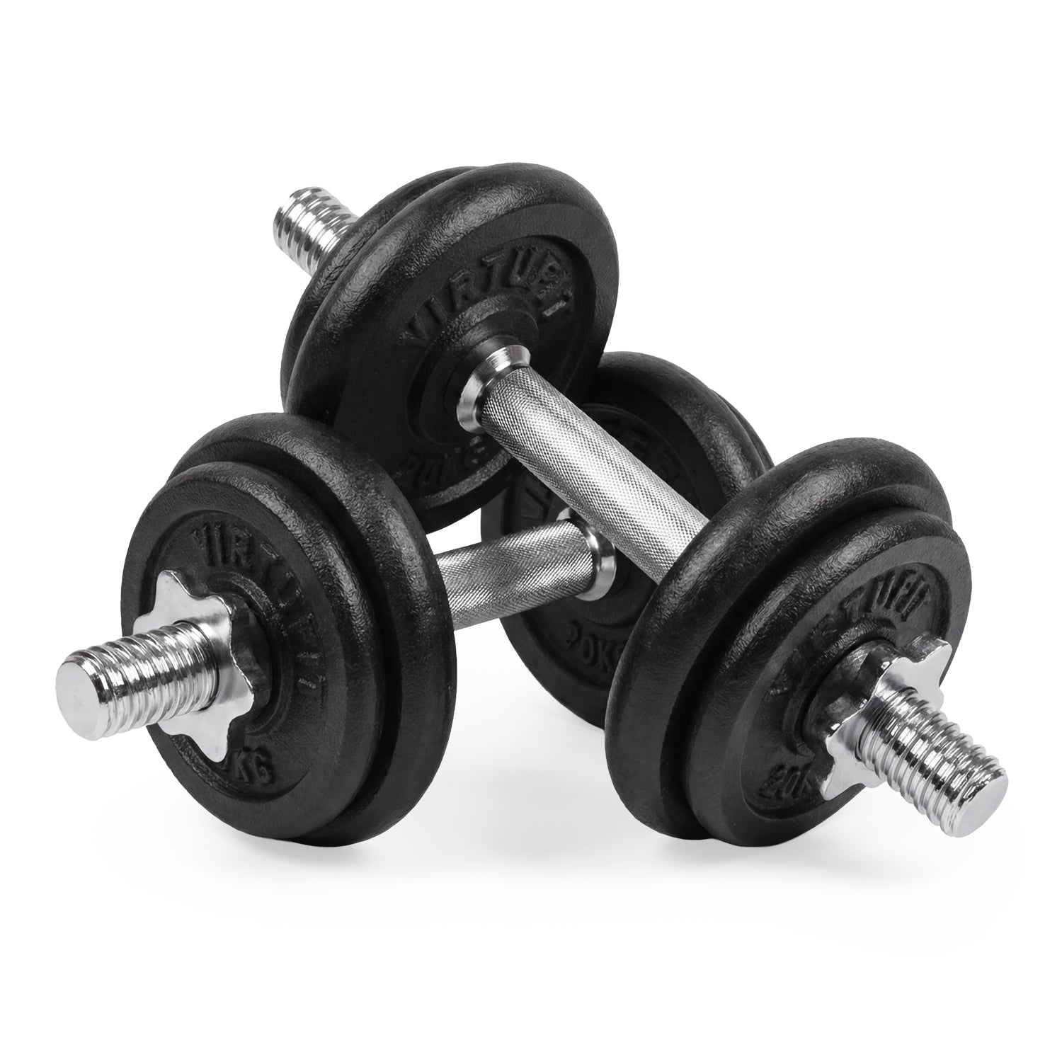 VirtuFit Verstelbare Dumbbellset Pro 20 kg - 2 x 10 kg - Inclusief koffer - Tweedekans