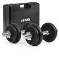 VirtuFit Verstelbare Dumbbellset Pro 20 kg - 2 x 10 kg - Inclusief koffer - Tweedekans