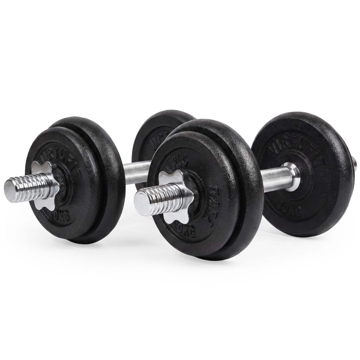 VirtuFit Verstelbare Dumbbellset Pro 20 kg - 2 x 10 kg - Inclusief koffer - Tweedekans