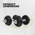 VirtuFit Verstelbare Dumbbellset Pro 20 kg - 2 x 10 kg - Inclusief koffer