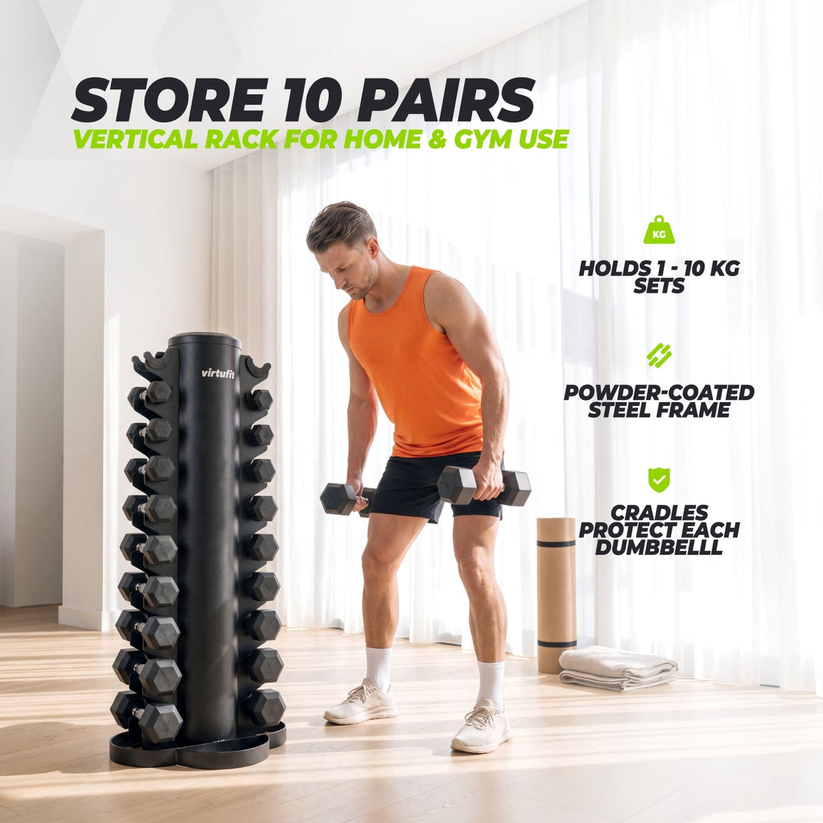 VirtuFit Dumbbell Toren - Opbergrek - Halterrek