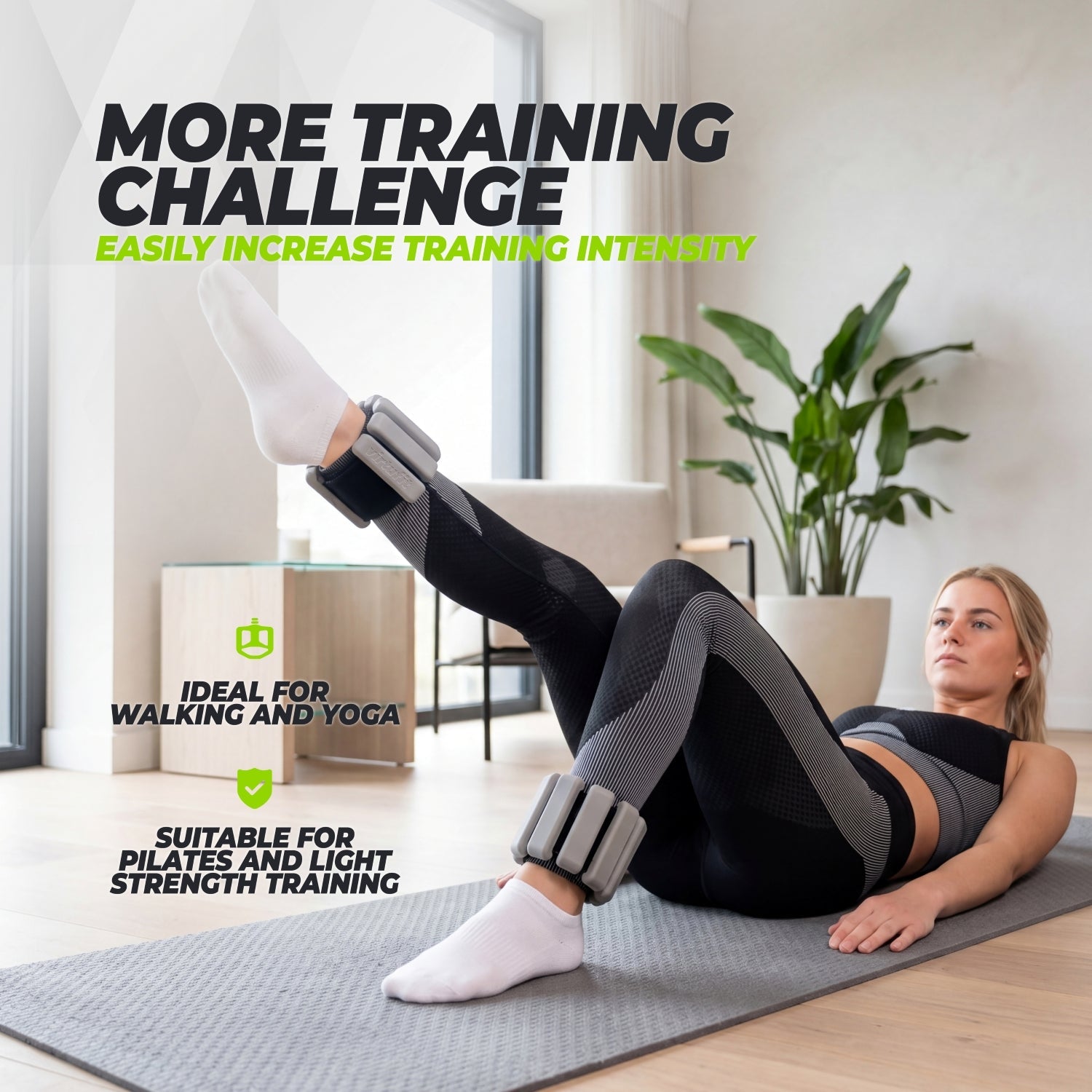 VirtuFit Enkel- en Polsgewichten Pro 2 x 1000 gr