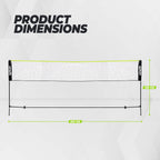 VirtuFit Badminton- en Tennisnet - 510 cm - Inclusief draagtas