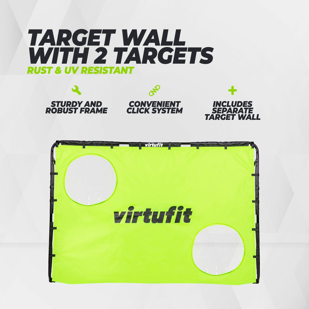 VirtuFit Voetbaldoel met Doelwand - Voetbal Goal - 215 x 150 cm