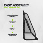 VirtuFit Voetbaldoel Pro met Doelwand - Voetbal Goal - 220 x 170 cm - Tweedekans