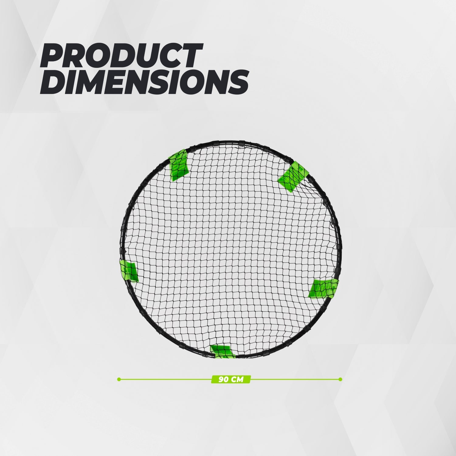 VirtuFit Roundnet RN90 Pro - Met 3 ballen en opbergtas