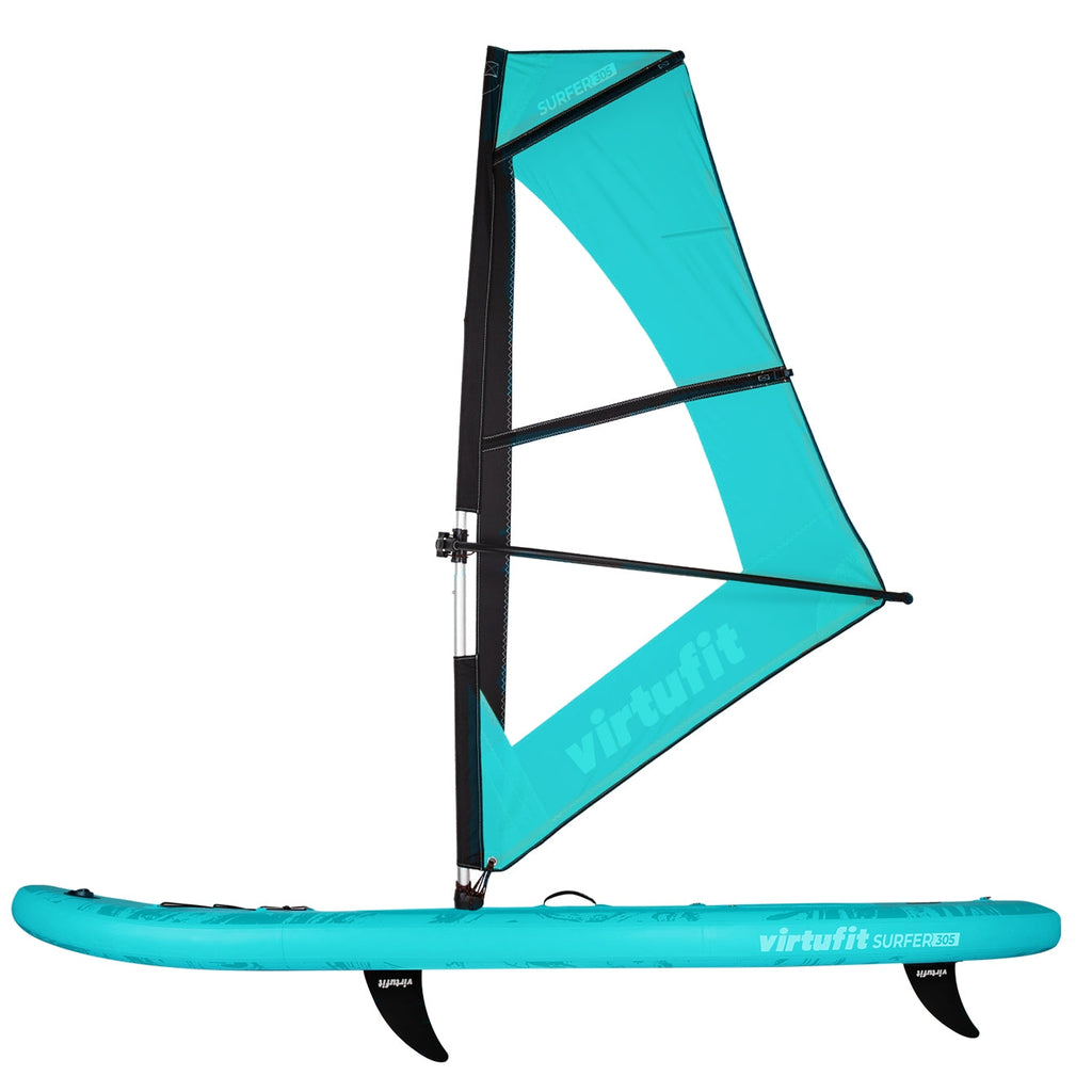 Virtufit Supboard Surfer 305 - Turquoise - Inclusief Windzeil en accessoires - Tweedekans