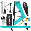 Virtufit Supboard Surfer 305 - Turquoise - Inclusief Windzeil en accessoires - Tweedekans