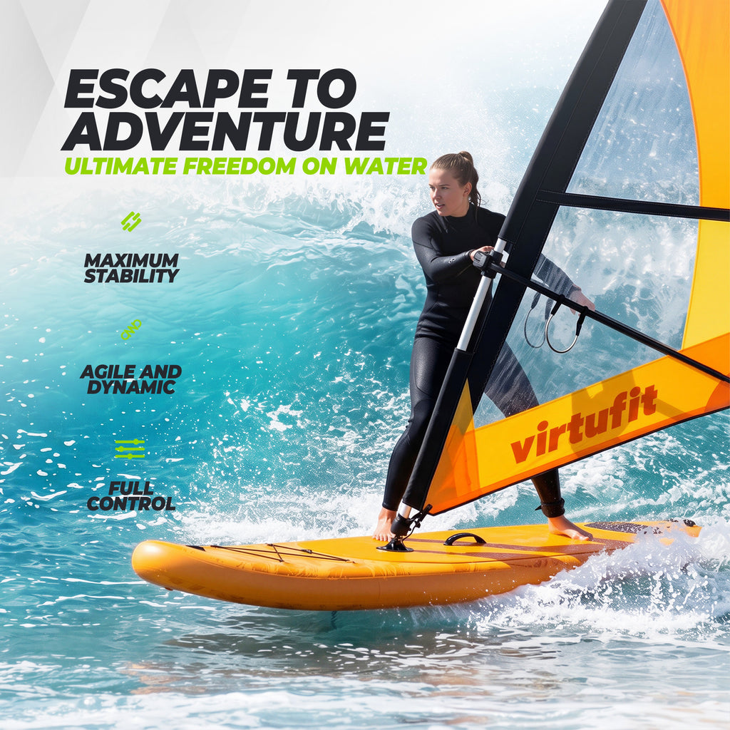 Virtufit Supboard Surfer 305 - Turquoise - Inclusief Windzeil en accessoires - Tweedekans