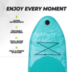 Virtufit Supboard Surfer 305 - Turquoise - Inclusief Windzeil en accessoires - Tweedekans