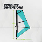 Virtufit Supboard Surfer 305 - Turquoise - Inclusief Windzeil en accessoires - Tweedekans