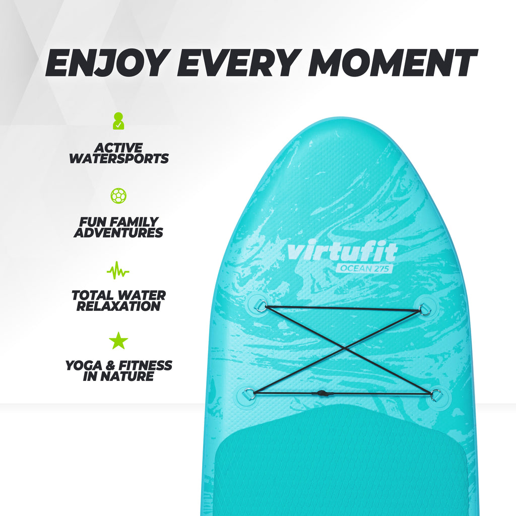 VirtuFit Supboard Ocean 275 - Oranje - Met accessoires en draagtas