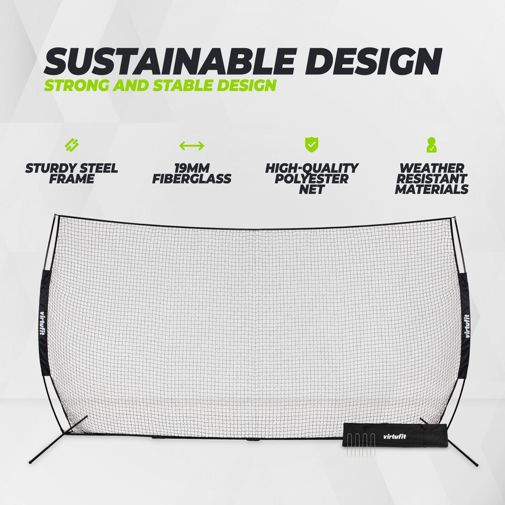 VirtuFit Backstop Net - Safety Net - Ballenvanger - 500x300cm - Tweedekans